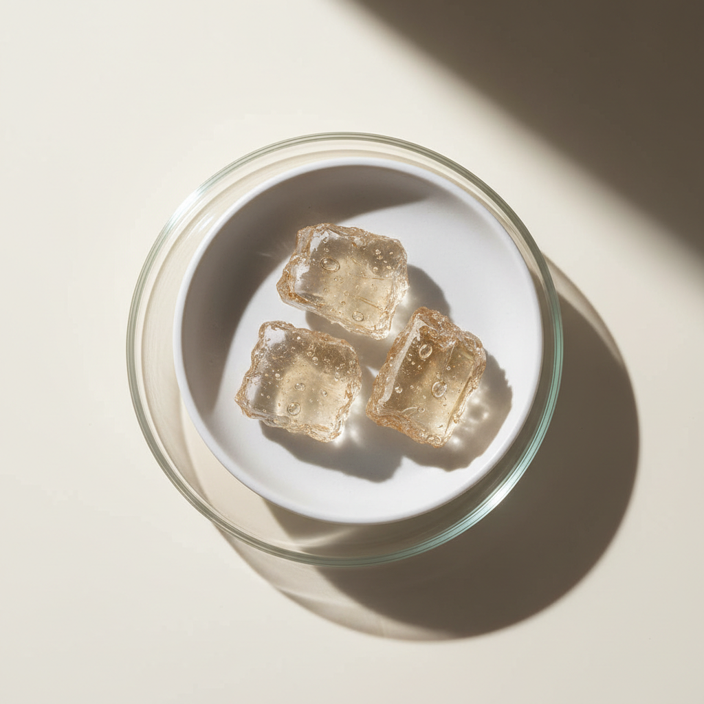 Clear, viscous glycerin liquid showcasing its hydrating and moisturizing benefits for skin