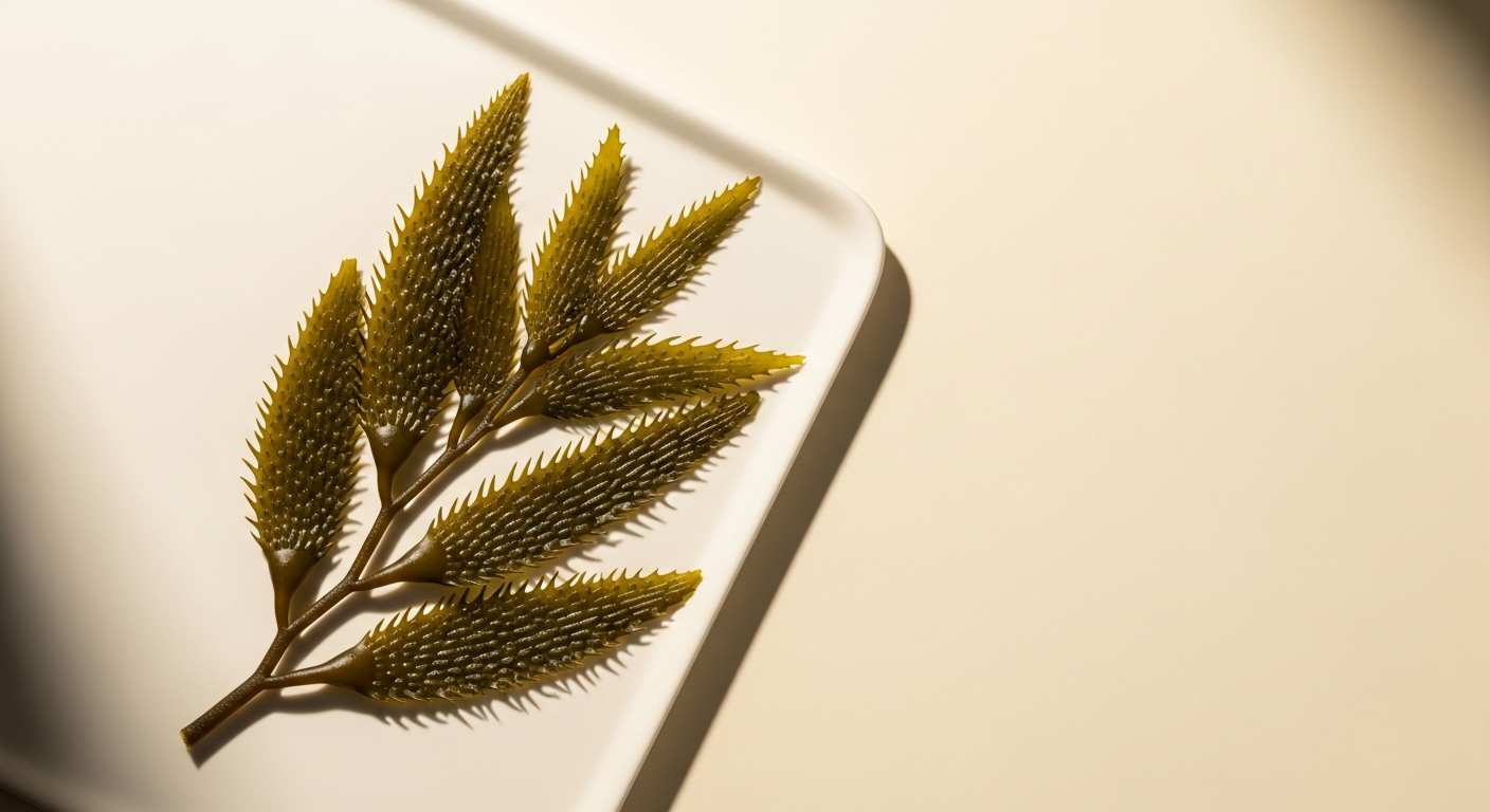 A vibrant green kelp